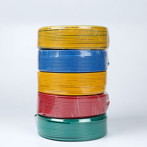 BV BVR <span class=keywords><strong>THW</strong></span> THHN <span class=keywords><strong>สาย</strong></span>ทองแดงหุ้มฉนวน PVC แข็งเดี่ยว 1.5 มม. - 16 มม. แรงดันไฟฟ้าพิกัด 450/750V สําหรับการใช้งานใต้ดิน - Product Image 1