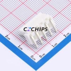 WAFER-VH3.96-5PWZ-W Wire-to-Board Pin Header Bent Lead Through Hole,P=3.96mm Connector 1x5P 3.96mm Right Angle Insert VH - Product Image 2