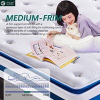 Matelas en mousse à mémoire de forme de qualité supérieure, taille personnalisée, matelas roulé, lit réglable, matelas de lit d'hôtel en boîte
