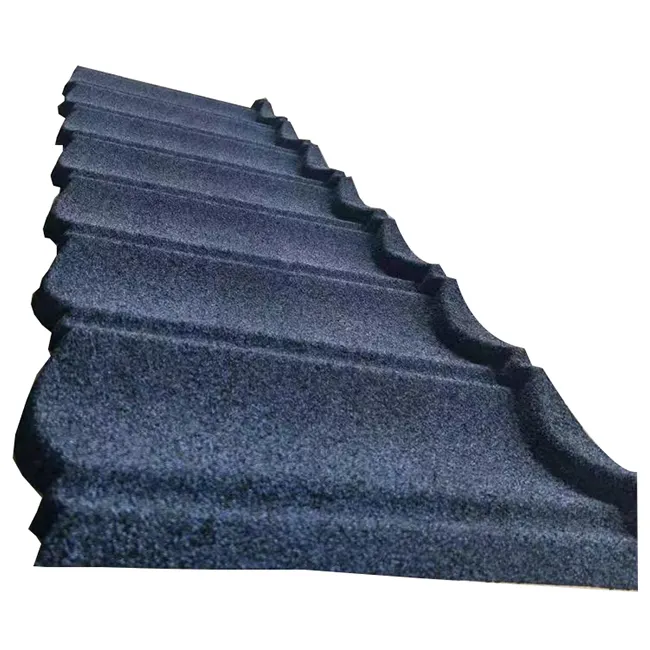 China Roofing Material Manufacturer Whole Sale Reinforced Polymer Corrugated Stone Coated Metal Roofing Sheet