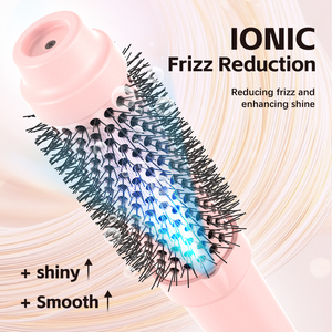 Bán buôn <span class=keywords><strong>1</strong></span>.5 inch Tourmaline ion Nhiệt Led tạo kiểu bàn chải Volumizing PTC nóng nhiệt độ nhanh hiển thị điện hộ gia đình - Product Image 2