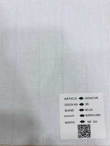 Tissu mélangé en lin avec finition ultra-douce, performance avancée d'évacuation de l'humidité, confort léger, tissage fin durable - Product Image 3