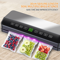 65kPa 120W 30cm 4L/min 8 Modes ecran tactile coupe-sac tuyau externe menage machine sous vide soudeuse emballage alimentaire