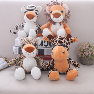 En gros mignon girafe lion <span class=keywords><strong>tigre</strong></span> jungle sauvage animaux en peluche jouets en peluche cadeau - Product Image 5