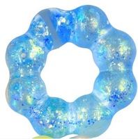 Bracelet en caoutchouc thermoplastique Paigo 2026 le plus vendu, avec poudre dorée, grande taille, jouet créatif anti-stress, squishy en forme de donut à paillettes