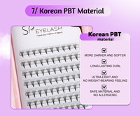 Extensions de cils pré-faites en volume, base pointue, 3D, 5D, 12D, 0,05 mm, 0,07 mm, fournisseur de cils en volume pré-faits, cils en soie faits à la main, étroits, pré-faits en volume
