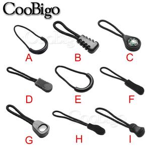 100 pièces de tirettes de fermeture éclair, attaches de cordon de fermeture éclair, attaches de cordon pour sac à dos tactique, vêtements, sac, accessoires de bricolage, cordons de tête - Product Image 2