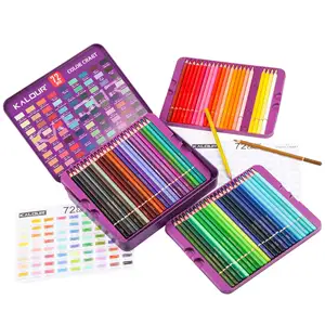 72色专业水彩铅笔套装彩色铅笔艺术彩色铅笔套装锡盒艺术绘画