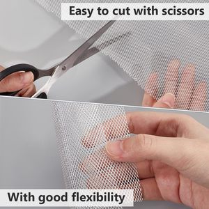 Rete in alluminio per <span class=keywords><strong>zanzariera</strong></span> <span class=keywords><strong>a</strong></span> rullo di ricambio per porte scorrevoli, protezione antizanzare per patio, portico, balcone, casa, fai da te - Product Image 4