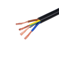 Cable de Alimentación Flexible de Bajo Voltaje RVV/BVVR con Conductor de Cobre, Aislamiento XLPE y Cubierta de PVC, Clasificación IP67, Tamaños 1/2/3/4/3+1/5/3+2/4+1, Certificación CE