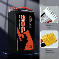 Batterie FPV Drone haute capacité 22000Mah 6S 25C 22.2V Lithium polymère Lipo 4S 5S 6S Uav FPV batterie pour Rc Drone avion jouets