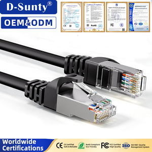 Cable de Red Ethernet Cat5E FTP con Doble Blindaje RJ45 para Router, Switch, Servidor, Centro de Datos, LAN, OEM de Fábrica - Product Image 1