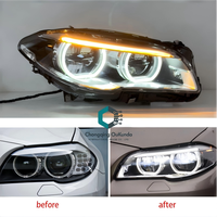 Faros Delanteros LED para BMW Serie 5 F10 F18, Faros Delanteros LED Completos 2011-2017, Luces Diurnas Delanteras, Plug and Play
