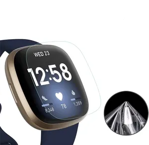 Zachte TPU Horloge Film Screen Protector Voor Fitbit Versa 4 3 2 Anti-Kras Flexibele Tpu Film Voor Fitbit Ionic Blaze Surge