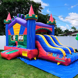 Castillo inflable para exteriores unisex, combo de gorila de salto de PVC con tobogán para casa de rebote de Castillo de frutas - Product Image 4