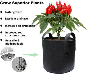 <b>3</b>/5/7/10 20 <b>Gallon</b> Aeration Cheap <b>Wholesale</b> Smart <b>Nursery</b> <b>Pots</b> <b>3</b> Gal Felt Growing Bags Fabric <b>Pots</b> for Plant - Product Image 3