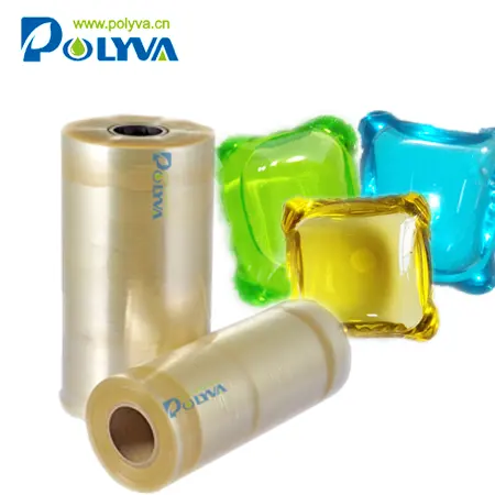 Polyva Hot Selling Pva Kaltwasser Waschmittel Stretch folie Transparente Plastiktüte OEM Wasser lösliche chemische Weich guss