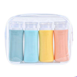 ชุดขวดแชมพูซิลิโคนขนาดพกพา 98 มล. ปลอดสาร BPA ป้องกันการรั่วซึม - Product Image 1