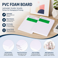 Panneau en mousse PVC haute densité usinable - Feuille écologique, imperméable, imprimable par découpe et UV pour enseignes de présentation en magasin