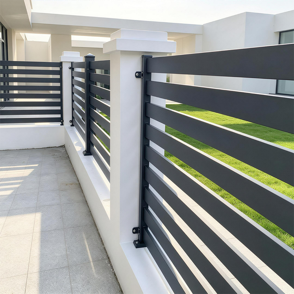 Slim Minimalist Balcony Railing Modern Simple Design Aluminum Balcony ...