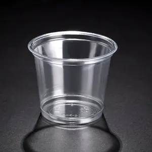 Factory Cost Price 7 Oz 80 Mm Disposable Pet Plastic Cup Cold Beverage Container For Coffee