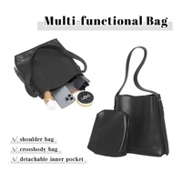 Tas Selempang PU Model Barat untuk Wanita dengan Bordir & Hiasan Rivet, Tahan Air, Logo Cetak Kustom