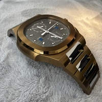 Table basse de luxe en forme de montre, design moderne, acier inoxydable 304, personnalisable pour les collectionneurs de montres
