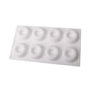8 Cavity Silicone Donut Cake Mold Baking Pan Non Stick Easy Release Baking <b>Tool</b> - Product Image 3
