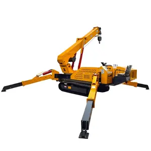 PLK 1,2 T 3T 5T 8T 12T 14T CE Marcado Crawler Hoist Hidráulico Telescópico Diesel Track Spider Crane