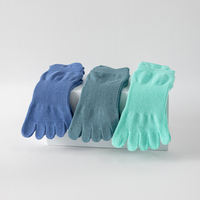Chaussettes de compression antidérapantes en coton à 5 orteils pour yoga, tricotées, antibactériennes, pour femme, printemps, barre, LOGO personnalisé