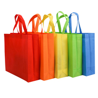 Verstärkte Anpassbare Siebdruck-Logo Supermarkt Faltbare Einkaufs-Verpackungs-Werbe-Geschenk-Folien-Vliesstoff-Tasche Großhandel