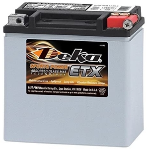 แบตเตอรี่มอเตอร์ไซค์ Deka ETX14L 12V 12Ah AGM รุ่นใหม่ 144Wh - Product Image 1