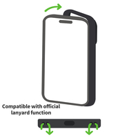 Coque de Téléphone TechWoven Personnalisable avec Logo, Fonction Cordon pour iPhone 17, Texture Lin pour iPhone 17 Pro Max