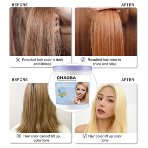 CHAOBA 400g Polvo Decolorante Aclarante para Cabello Rubio Perfecto, Extra Fuerte, Profesional, con Keratina y Aceite de Argán - Product Image 5