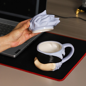 Nouvelle arrivée, tasse à café en céramique 3D Anime, <span class=keywords><strong>Gojo</strong></span> Satoru & Suguru, tasse à café créative et amusante, tasse à eau pour les fans, cadeau en gros - Product Image 4