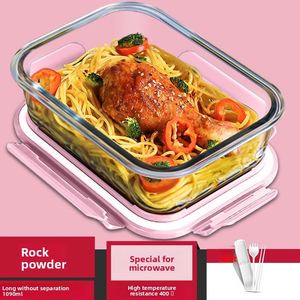 Glass <b>Lunch</b> <b>Box</b> Microwave Safe Airtight Keep Warm Food Container Compartment Bento <b>Box</b> with Lid for Office Workers Students - Product Image 5