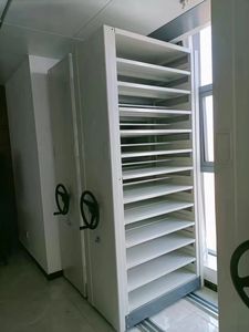 图书馆不锈钢书架图书馆家具书架可调钢制书架 - Product Image 4