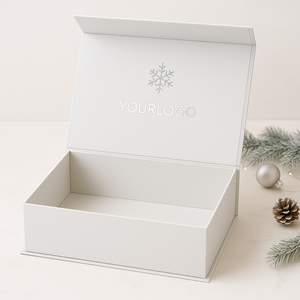 Fabricante Profesional de Cajas de Regalo Plegables de Navidad con Tapa Abatible, Empaque de Papel de Lujo con Logotipo en Relieve para Regalos Navideños - Product Image 1