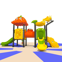 Équipement de jeu extérieur commercial pour enfants de 3 à 12 ans, grande structure de parc d'attractions, balançoire, acier galvanisé, toboggan LLDPE, 500 kg