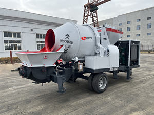 Remorquage derrière la pompe bétonnière avec moteur diesel célèbre ou moteur électrique tuyau de livraison gratuit de 100m de long - Product Image 2