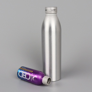 Tampa do parafuso do logotipo personalizado 500ml, garrafa de água/bebidas de alumínio