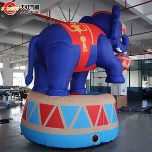 Ballon gonflable géant en forme d'éléphant de 4 m de haut avec impression numérique sur <span class=keywords><strong>tambour</strong></span> pour la décoration de scène de spectacle de cirque et la promotion - Product Image 2