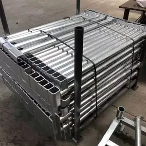 Tubo de andamio DN40 de 1,5 pulgadas, precio de tubo de acero pre galvanizado, Tubos soldados galvanizados de 48,3mm para trabajos de construcción