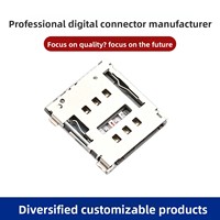 Tarjeta SIM NANO JME de 15 mmH con Ranura de Expulsión Superior de 6 Pines y Interruptor para Tablets y Smartphones