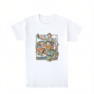 T-shirt con ritratto di famiglia, camicia promozionale unisex in cotone bianco - Product Image 2