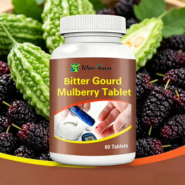 Winstown OEM Bitter Gourd and Mulberry Compound Tablets for Natural Organic Formula Help Balance Sugar
