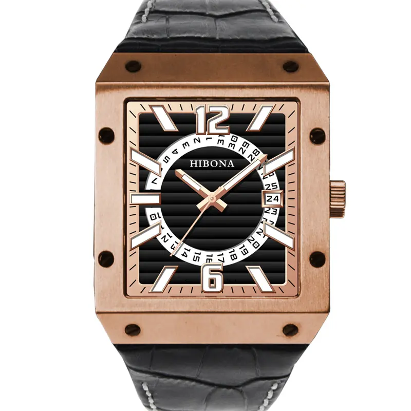 Morden Custom Logo Watch Luxury Fashion Design Japan Movement Men Goldlis Watch Price Mens Quartz Watch