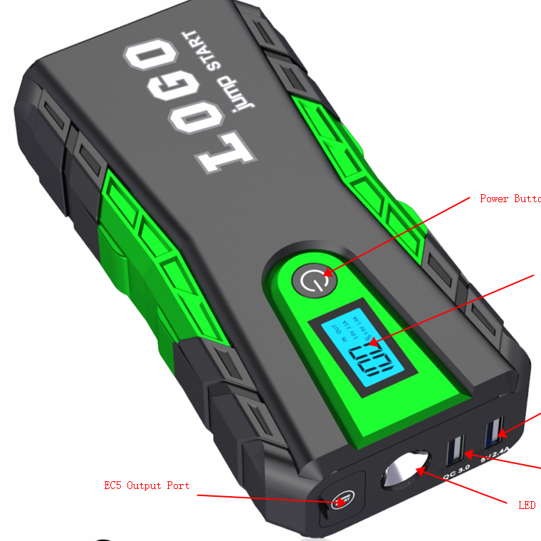 Oem 12V автомобильный внедорожник Аварийный 10000Mah мобильный аккумулятор питания Пакт банк питания стартер