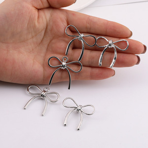 Bowknot Zinc Alloy Charm Pendant For DIY Jewelry Making Unisex Accessory <b>Gift</b> Decor - Product Image 2
