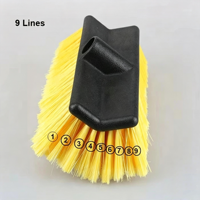 Brosse de nettoyage pour sols en béton, terrasses et patios, robuste, pour intérieur et extérieur, poils en nylon, plastique, écologique